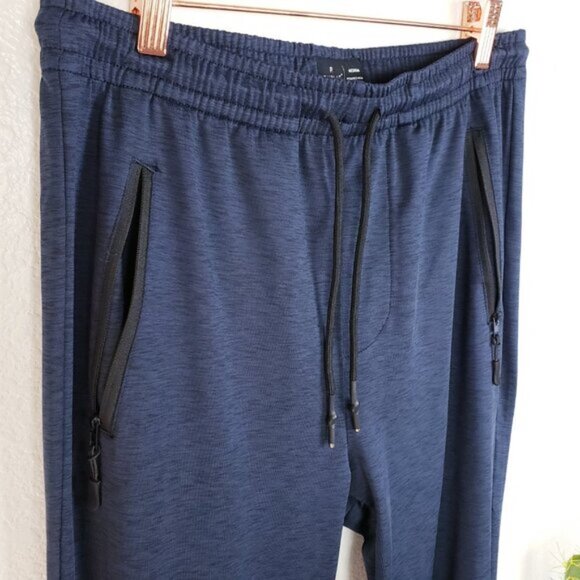 Public Record Mens Joggers Track Pants Heather Navy Blue size M - Picture 4 of 12